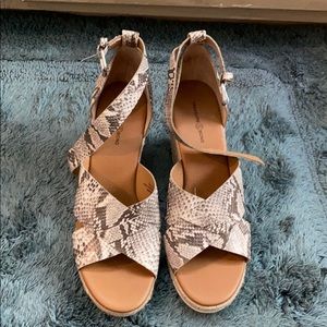 Snakeskin Espadrille Sandals
